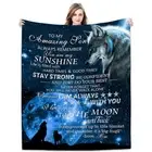 Joyloce to My Son Blanket from Mom | Super Soft Fleece Throw Blankets 50x40 I...