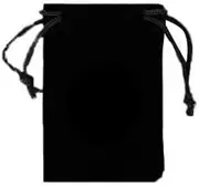 AIMALL Black Velvet Pouch Drawstring Bags Wedding Favours Gift Party Jewellery Packing, Multi-Purpose, Ribbon Closure