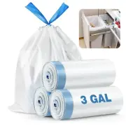 Trash Bag Drawstring Garbage Bags 1 Roll 40 Bags each Small Thickened Trash Bags