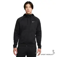 在飛比找Yahoo奇摩購物中心優惠-【下殺】Nike 外套 男裝 連帽 刷毛 拉鍊口袋 黑【運動