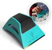 The Better ICE Scraper Hand Held Ice Scraper (Teal Single Unit) Scrape Faster with Less Effort