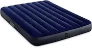 [INTEX] 64758 Dura-Beam Standard Downy Air Mattress: Fiber-Tech – Double Size – 10in Bed Height – 270kg Weight Capacity – Pump Sold Separately
