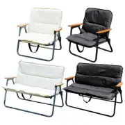 Folding Single/Double Person Camping Chair w/ Cushion Patio Lawn Beach Rest Seat