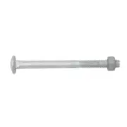 Zenith M6 x 75mm Hot Dipped Galvanised Cup Head Bolt And Nut