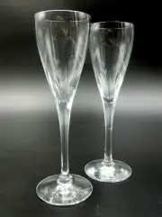 SET OF 2 ORREFORS SWEDEN CRESCENDO ERIKA LAGERBIELKE SCHNAPS SNAPS GLASSES