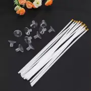 10 Pcs Car Window Flag Sticks Pole Mount Mini Adhesive Base