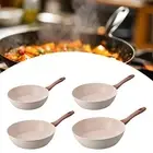 Non Stick Fry Pan Skillet Stone Cookware with Ergonomic Handle Omelette Egg Pan