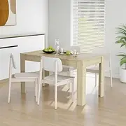 Dining Table Sonoma Oak 140x74.5x76 cm Engineered Wood, Kitchen, Room, Tables, Mesa, Dinner, Chairs, Set, Small, Dining