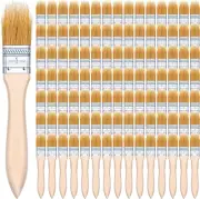 100 Pcs 1" Chip Paint Brushes Bulk Small Paint Brush Brick Stain Paintbrushes