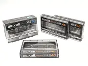 【SEALED Lot of 4 + BONUS x1】MAXELL XLI 90 ＆ XLI-S 46 Type I Normal Cassette Tape