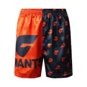 Greater Western Sydney GWS Giants AFL AF9263 Boys Printed Satin Boxer Shorts New