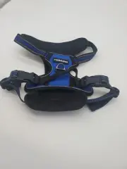 Rabbitgoo Dog Harness No-Pull Pet w 2 Leash Clips, Soft Padded Medium Blue O