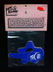 Blue TRIK SYSTEMS HUBCAPS Decal Sticker Set Old School BMX Skyway Tuff Wheel
