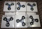 a Box of 64 Fidget Spinners ~ Home & Baseball ~ new but dusty from storage