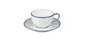 Raynaud Villandry Blue Tea Cup & Saucer, New , Nwt