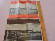 2 1940s AMBASSADOR BRIDGE Detroit MI Michigan Windsor Ontario Canada Architect