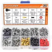 360 Pieces Computer Standoffs Screws Assortment Kit for Hard Drive Computer Case
