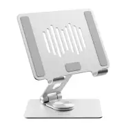 Momax Premium SmartPhone/Tablet Foldable and Rotatable Stand - Silver - 360°