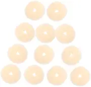 NULYLU 12 pcs Donut Bun Hair Maker Easy to Use Bun Shaper for Fine Hair for Various Occasions