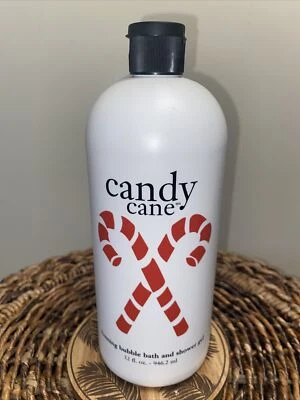 New PHILOSOPHY CANDY CANE BUBBLE BATH SHOWER GEL 32oz ~ NEW & SEALED