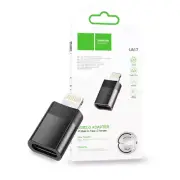Hoco UA17 Lightning to USB-C OTG Adapter - Black
