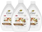 Dove Advanced Care Hand Wash Shea Butter & Warm Vanilla Pack of 3 For Soft, Smooth Skin, More Moisturizers Than The Leading Ordinary Hand Soap, 34 oz