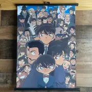 Case Closed Banner 16"x22" Wall Hang Anime Show NEW Scroll Detective Conan Gift