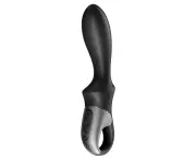 Satisfyer Heat Climax Warming Connect App Anal Vibrator - Black