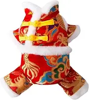 STARTIST Chinese New Year Dog Costume Pets Tang Suit Pet Winter Coat Soft Pet Costume for Dogs Spring Festival Cosplay Themed Party