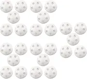 SAFIGLE 50pcs Singer Squeaker Rattle Craft Crochet Repair Noise Maker Sound Toy Tools for Child Pet White Plastic