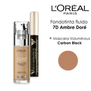 [L'oréal] L'oreal foundation accord parfait 7d + mascara voluminous black coal