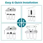 21PCS Water Filter Replacement Set RO Cartridges 5 Stage Reverse Osmosis System