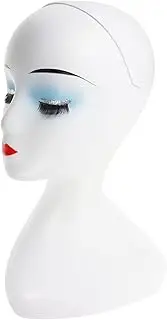VICASKY Wig Display Stand Portable Plastic Mannequin Head for Wig Making Hat Support Hair Styling and Display Durable and Lightweight Design for Home and Salon Use