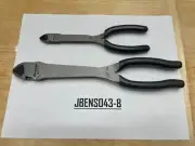 Snap-On Tools USA NEW DARK TITANIUM 2pc Long Neck Diagonal Cutter Pliers Lot Set
