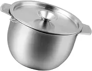 JECOMPRIS Stainless Steel Oil Basin with Lid Multi-Functional Kitchen Oil Storage Container for Home and Restaurant Use and Easy to Clean Capacity