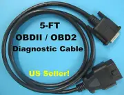 OBDII OBD2 Cable Compatible with Autel MaxiCOM MK808 MK906 Diagnostic Scanner