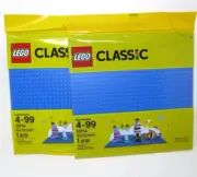 LEGO 10714 Classic Base Blue, Baseplate 32x32 Base Plate Lot Of 2