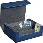 BEANPRECOY Card Storage Box Case Holds 1800+ Single Sleeved Cards Storage Box Easy to Use Strong Magnet Card Box Fits Magic Game Cards Leather Magnetic Closure Commander Storage Box