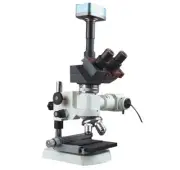 600x Trinocular Incident Light Microscope w XY Stage 3Mp Camera Polarizing Kit