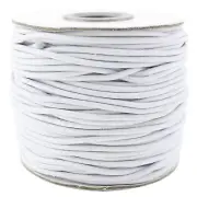 2mm White Elastic Cord - 30 Feet - 2mm (1/16 Inch) Round Craft Stretch Cord