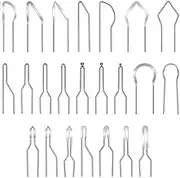 Gyorwst 23 Pcs Pyrography Wire Tips Wood Burning Tips Replacement Shape Pyrography Wire Pen Nibs for Wood Burning