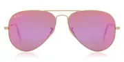 Ray-Ban RB3025 Aviator Flash Lenses 112/4T Men's Sunglasses Gold Size 58
