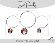 Christmas Rudolph Movie Cartoon Retro Silver Bangle Bracelet Charm Expandable