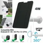 4W Solar Panels for Eufy Cam E/2C/2 Pro Security camera Wall Mount 3M Power Cord