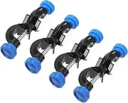 VILLFUL 4pcs Laboratory Stand Clamp Holder Aluminum Clamp Holder Adjustable Clip Bracket (Stand Is Not Included)