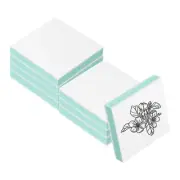 8Pcs 2X2" Rubber Carving Blocks, Soft Linoleum Art Carving Block, Green