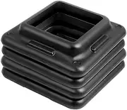 Everfit Aerobic Step Riser, Set of 4 Exercise Stepper Platform Steps Fitness Machines Mini Steppers Risers Bench Home Gym Workout Cardio Training Under Desk Equipment, Non-skidding Pads Black