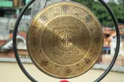 70 CM hand-made Tibetan gong bell meditation yoga sound balancing-Himalayan bell