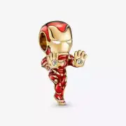 *BRAND NEW* Pandora 14k Gold Plated Marvel The Avengers Iron Man Charm 760268C01