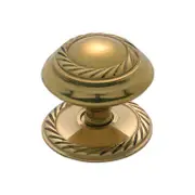 Tradco 3673PB Georgian Cupboard Knob Polished Brass 38mm